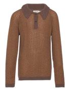 Torsten Tops Knitwear Pullovers Brown MarMar Copenhagen
