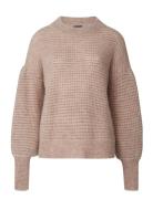 Astrid Alpaca Blend Sweater Tops Knitwear Jumpers Beige Lexington Clothing