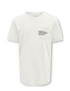 Kobmarinus S/S Tee Print Box Jrs Noos Tops T-Kortærmet Skjorte White Kids Only