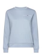 Reg Printed Graphic C-Neck Tops Sweatshirts & Hoodies Sweatshirts Blue GANT