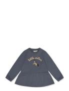 Benita Blouse Little Sister Tops T-shirts Long-sleeved T-Skjorte Navy That's Mine