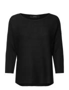 Vmnora 3/4 Boatneck Blouse Noos Tops Blouses Long-sleeved Black Vero Moda