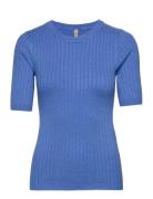 Sc-Dollie Tops Knitwear Jumpers Blue Soyaconcept