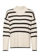 Onlhella Ls Loose Striped O-Neck Cc Knt Tops Knitwear Jumpers Cream ONLY