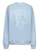 Loisto Piirto Unikko Placement Tops Sweatshirts & Hoodies Sweatshirts Blue Marimekko