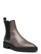 Cph662 Shoes Boots Ankle Boots Ankle Boots Flat Heel Grey Copenhagen Studios