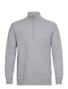 Onskodyl Reg 1/4 Zip Sweat Tops Sweatshirts & Hoodies Sweatshirts Grey ONLY & SONS