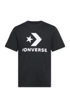 Standard Fit Center Front Large Logo Star Chev Ss Tee Sport T-Kortærmet Skjorte Black Converse
