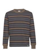 Combed Jersey Carlito Tee Ls Tops T-shirts Long-sleeved T-Skjorte Multi/patterned Mads Nørgaard