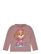 Nmfjudit Pawpatrol Ls Top Box Cplg Tops T-shirts Long-sleeved T-Skjorte Pink Name It