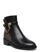 Hamilton Flat Bootie Shoes Boots Ankle Boots Ankle Boots Flat Heel Black Michael Kors