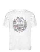 Regular Short Sleeve Heavy Single O Tops T-Kortærmet Skjorte White Knowledge Cotton Apparel