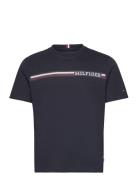 Monotype Chest Stripe Tee Tops T-Kortærmet Skjorte Navy Tommy Hilfiger