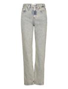 High Rise Straight Bottoms Jeans Straight-regular Grey Calvin Klein Jeans