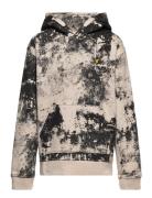 Over D Aop Bb Oth Hoodie Tops Sweatshirts & Hoodies Hoodies Multi/patterned Lyle & Scott Junior