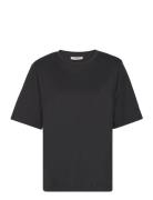 Payanaiw Shld Pad Tshirt Tops T-shirts & Tops Short-sleeved Black InWear