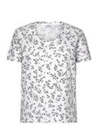 T-Shirts Tops T-shirts & Tops Short-sleeved White Esprit Casual