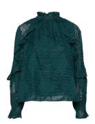 Inaya Tops Blouses Long-sleeved Green Hofmann Copenhagen
