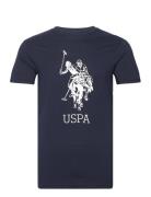 Uspa T-Shirt Frederik Men Tops T-Kortærmet Skjorte Blue U.S. Polo Assn.