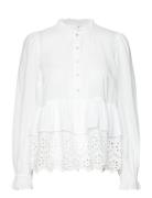 Azam-M Tops Blouses Long-sleeved White MbyM