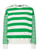 Striped Organic Cotton Terry Sweatshirt Tops Sweatshirts & Hoodies Sweatshirts Green Polo Ralph Lauren