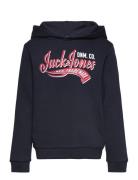 Jjelogo Sweat Hood 2 Col 23/24 Sn Mni Tops Sweatshirts & Hoodies Hoodies Navy Jack & J S