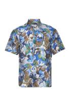 Regular Fit Men Shirt Tops Shirts Short-sleeved Blue Bosweel Shirts Est. 1937