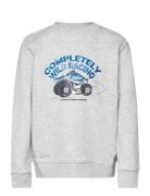 Special Artwork Sweatshirt Tops Sweatshirts & Hoodies Sweatshirts Grey Tom Tailor