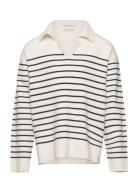 Striped Knit Pullover Tops Knitwear Pullovers Multi/patterned Tom Tailor