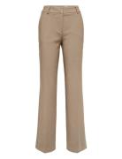 Slfrita Mw Wide Pant Camel Mlg N Noos Bottoms Trousers Suitpants Beige Selected Femme