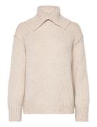 Pullover Long Sleeve Tops Knitwear Turtleneck Beige Marc O'Polo