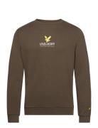 Eagle Logo Sweatshirt Tops Sweatshirts & Hoodies Sweatshirts Khaki Green Lyle & Scott