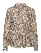 Riina-Cw - Skjorte Tops Shirts Long-sleeved Beige Claire Woman