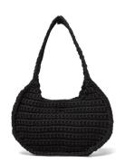 Sand Crochet Bags Top Handle Bags Black HVISK