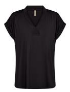 Sc-Marica Tops T-shirts & Tops Short-sleeved Black Soyaconcept