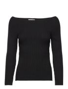 Coruna Jumper Tops T-shirts & Tops Long-sleeved Black LEBRAND