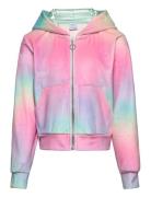 Velour Hoodie Rainbow Tops Sweatshirts & Hoodies Hoodies Multi/patterned Lindex