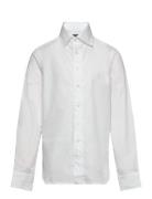 Regent Slim Fit Cotton Dress Shirt Tops Shirts Long-sleeved Shirts White Ralph Lauren Kids