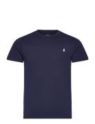 Logo Cotton Jersey Tee Tops T-Kortærmet Skjorte Navy Ralph Lauren Kids