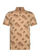 Prout 419 Tops Polos Short-sleeved Beige BOSS