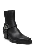 Kody_Bootie_Lt Shoes Boots Ankle Boots Ankle Boots With Heel Black HUGO