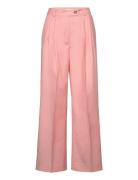 Rel Wide Leg Pant Bottoms Trousers Wide Leg Pink GANT