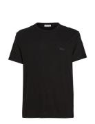 Cotton Linen T-Shirt Tops T-Kortærmet Skjorte Black Calvin Klein