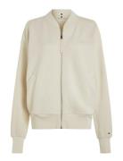 Muted Gmd Hwk Zipup Jacket Tops Sweatshirts & Hoodies Sweatshirts Cream Tommy Hilfiger