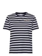 Reg Gold Button C-Nk Ss Tops T-shirts & Tops Short-sleeved Navy Tommy Hilfiger