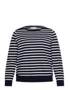 Crv Co Jersey Stitch Boat-Nk Swt Tops Knitwear Jumpers Blue Tommy Hilfiger