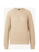 Siri Alpaca Blend Sweater Tops Knitwear Jumpers Beige Lexington Clothing