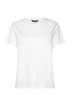 Cotton Jersey Tee Tops T-shirts & Tops Short-sleeved White Lauren Ralph Lauren