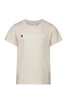 Ss Tee Sport T-Kortærmet Skjorte Beige Champion