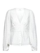 Vimalina New L/S Puffsleeve Top/Ka Tops Blouses Long-sleeved White Vila